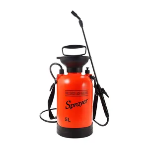 Lawn und Garden Portable Sprayer 1.3 Gallon - Pump Pressure Sprayer Includes Shoulder Strap 5L