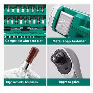 مجموعة أدوات منزلية متعددة الوظائف، أدوات صيانة يدوية كاملة تشتمل على لقم مفك ومفتاح ربط، معبأة في صندوق - Product Image 4