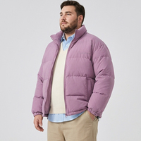 Blouson matelassé décontracté pour homme, col montant, fermeture éclair intégrale, poches, cordon de serrage, chaud pour l'hiver, grandes tailles, surdimensionné, 90% 6XL