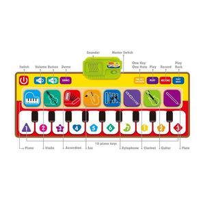 Alfombra <span class=keywords><strong>Musical</strong></span> Educativa para Niños, Tapete de Piano para el Suelo, Alfombra de Teclado para Niños, Manta con Números, Tapete de Juego Táctil <span class=keywords><strong>2022</strong></span> - Product Image 1