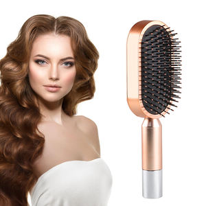 Cepillo de pelo de Borstel para mujer, Cepillo de pelo Autolimpiante, masajeador de aire 3D, autolimpieza - Product Image 5