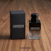 Flacon de parfum rectangulaire en verre style bambou avec pulvérisateur, finition mate, 30/50/100 ml, OEM/ODM, emballage personnalisé, diffuseur à bâtonnets inclus