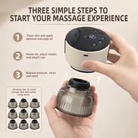 Nouvelle Machine de Massage à Ventouses Intelligente 2026 avec Vibration, Lumière Rouge Chauffante et Grattage Corporel pour la Relaxation