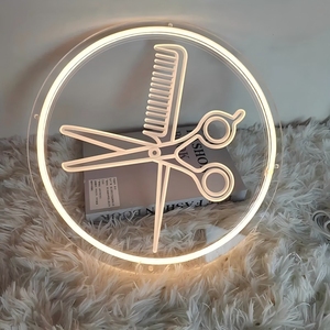 Professional LED Hair Salon Neon Sign - Custom Barber Shop Advertising Signage for Business Storefront Light - Product Image 5