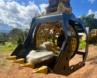 Godet de criblage hydraulique pour excavatrice et chargeuse, idéal pour le dragage de rivières et la séparation du sable et du gravier