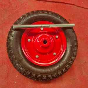 <span class=keywords><strong>Roue</strong></span> pneumatique en caoutchouc Maxtop 14 pouces 3.50-8 pour chariot à main avec axe long et trou de 20 mm pour la manutention des matériaux - Product Image 5