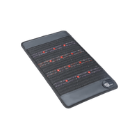 Tapis d'améthyste Luxuryade E2606 PEMF, thérapie par lumière rouge, ions négatifs, protection contre les EMF, massage corporel complet, tension universelle, 15x28 pouces