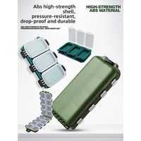 Boîte de rangement étanche et anti-humidité pour leurres et accessoires de pêche en PP