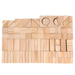 Montessori 100 Pcs DIY Wooden Constructor Puzzle Building Blocks Early Education Stacking Learning Toys for Kids Boys & Girls - Product Image 4