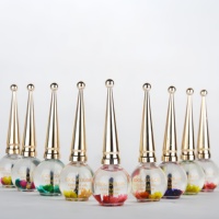 Huile pour cuticules 15 ml au design de pinceau unique, éliminateur de peaux mortes, adoucissant pour cuticules, huile pour cuticules 15 ml à marque privée avec fleurs séchées