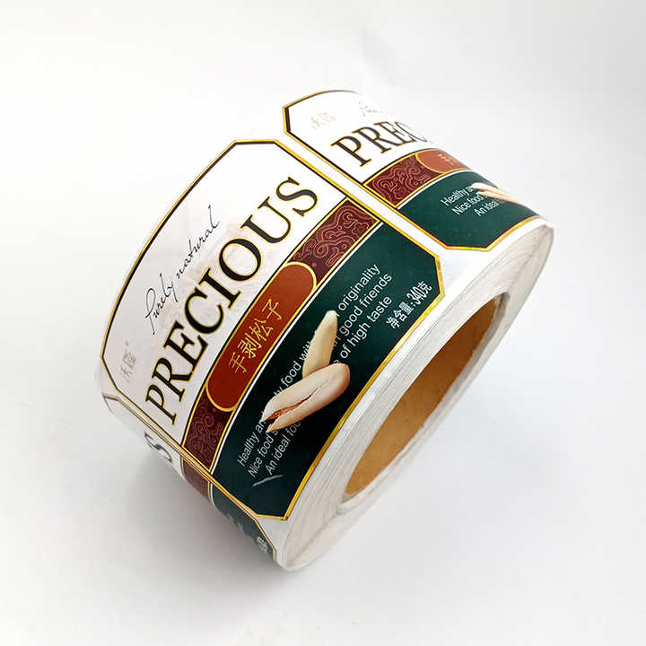 Eco Friendly Packaging Roll Labels Food Custom Waterproof Stickers Food Labels for Containers Packaging