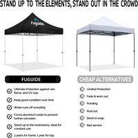 Tente publicitaire personnalisée avec logo, structure en aluminium, tissu Oxford imperméable, pour salon professionnel, marketing extérieur