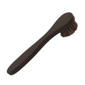 Yinste Horsehair <b>Shoe</b> <b>Brush</b> Solid Wood Handle Soft Bristles For Leather <b>Shoe</b> Cleaning - Product Image 4