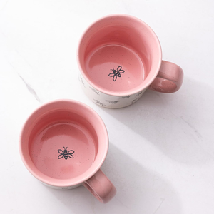 High Quality <b>Cheap</b> Big Ceramic Coffee Mug Multi-Color Bee Design Good Price Direct Factory Supply Porcelain Reusable Food Safe - Product Image 6