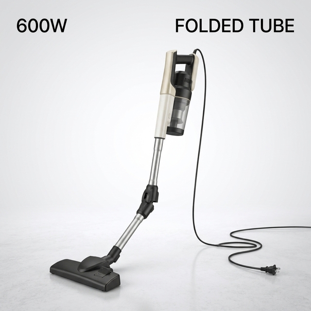 600W Electric Corded Stick Vacuum Cleaner 2 in 1 Handheld Upright Bagless Cyclone for Hardwood Floor Carpet Garage Pet Hair