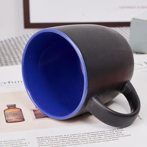 แก้วเซรามิกไฟฟ้าริเวียร่า ขนาด 10 ออนซ์ 11 ออนซ์ สีดำด้าน พิมพ์โลโก้ตามสั่ง สองสี สำหรับแจกเป็นของขวัญส่งเสริมการขาย ของที่ระลึกทางธุรกิจ จำนวนมาก - Product Image 3