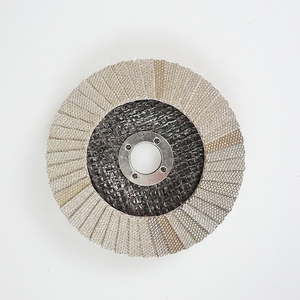 Disco de Láminas Abrasivo <span class=keywords><strong>BYL</strong></span> de 100 mm con Adaptador para Pulir Bordes y Superficies de Piedra, Mármol, Granito, Piedra Artificial y Cerámica - Product Image 1