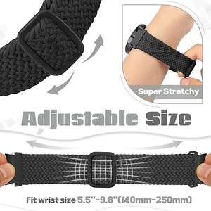 Correa de nailon trenzado para <span class=keywords><strong>Samsung</strong></span> Galaxy <span class=keywords><strong>Watch</strong></span> 7/6/<span class=keywords><strong>5</strong></span>/4/FE 40mm 44mm, 6/4 Classic 43mm 47mm 42mm 46mm, <span class=keywords><strong>5</strong></span> <span class=keywords><strong>Pro</strong></span> 45mm correa de reloj - Product Image 4