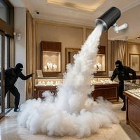 Système de Génération de Fumée Anti-Vol avec Commande Filaire, Compatible avec Système d'Alarme pour Bijouterie et Magasin d'Or