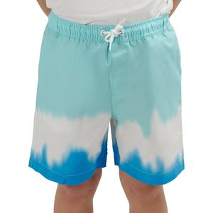 FOXA Bañador para niños Dip Dye Azul Blanco UPF 50 con forro de malla, pantalones cortos de playa XXS S - Product Image 1