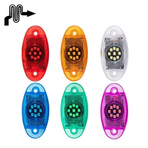 Macon New 9LED Flash Light para chasis de coche, camión, remolque, motocicleta todoterreno, atmósfera <span class=keywords><strong>modificada</strong></span>, 12V/24V, rejilla de luz - Product Image 6