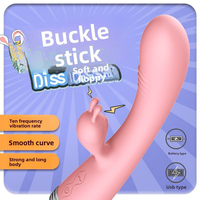 Chargeur USB, Vibrateur Lapin pour Femmes, Masseur Point G, Dildo à Doigt, Baguette Sexuelle pour Adultes