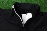 Vêtements de sport d'hiver en gros, impression par sublimation, polymère noir, design personnalisé, vestes d'extérieur pour hommes, grande taille, coupe-vent