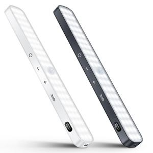 Luces con Sensor de Movimiento para Armario, con Batería, Pantalla LED, 60 LED, Barra de Luz Táctil Recargable, Adhesiva para Armario, Gabinete, Mostrador - Product Image 1