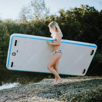 Esterilla de Yoga Inflable Resistente y Económica para Piscina, Colchoneta de Fitness DWF, Esterilla de Yoga Inflable para el Agua