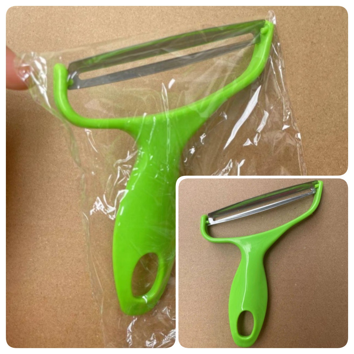 Wipe the cabbage green [in a clear resealable bag]