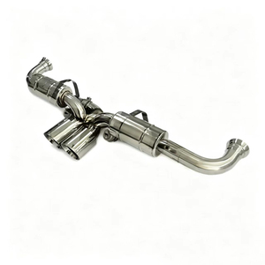 Silenziatore Universale OEM GDR in Acciaio Inox Lucidato a Specchio per Porsche 911 991/991.1/991.2 <span class=keywords><strong>GT3</strong></span> 2013-2019 - Product Image 1