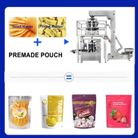 Machine de remplissage automatique de sacs à fermeture éclair pour pesage de biscuits Mini machine d'emballage de collations Doypack