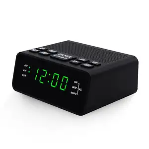 Vofull Colorful LED Light Radio Digital Display DAB Radio Alarm Clock Portable Radio