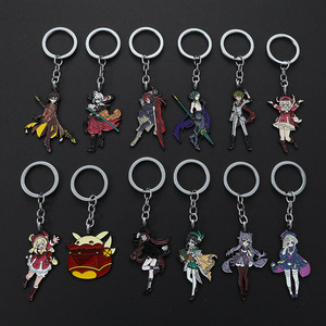 Nueva llegada Anime <span class=keywords><strong>Genshin</strong></span> impacto figura llavero dibujos animados llaveros 12 diseños opción - Product Image 1