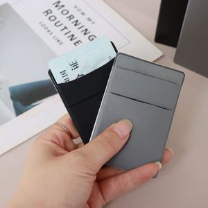 Business Aluminum Rfid Blocking Sleeve Pop-Up <b>Wallet</b> Card <b>Holder</b> With Elastic Slot for Id & Credit Cards - Product Image 2