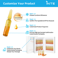 Sérum facial liquide en ampoule à l'astaxanthine et à l'acide hyaluronique en gros – Antioxydant, réparation des rides et resserrement des pores