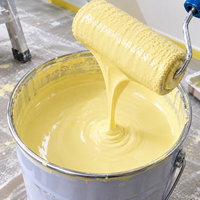 Peinture au latex à base d'eau pour intérieur et extérieur, peinture murale au latex lavable résistante à la moisissure pour la décoration de la maison, écologique, faible odeur