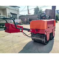 Hand-road-rouleau-compacteur 330kg 550kg 800kg machines de route compacteur de sol Compact rouleau Mini tambour petit tracteur compacteur