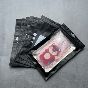 ซองซิปใสพลาสติกแบบมีรูแขวนสำหรับใส่เคสโทรศัพท์มือถือพร้อมโลโก้สั่งทำขายส่ง สำหรับบรรจุภัณฑ์อุปกรณ์เสริมโทรศัพท์มือถือ - Product Image 4