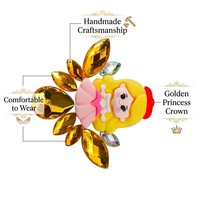 Autocollants de bijoux pour le visage Princesse Jaune, strass autocollants en cristal pour l'art corporel des enfants, idéaux pour les fêtes et festivals