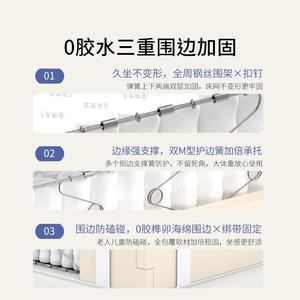 Matelas Mailang à ressorts ensachés indépendants, fermeté moyenne, surmatelas en mousse, taille double, pour usage domestique, literie de chambre - Product Image 3
