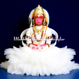 Estatua Religiosa de Hanuman Ji en Mármol Pulido - Product Image 1