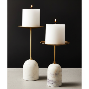Bougeoir en métal de style vintage le mieux noté pour un style de maison exclusif et une présentation d'événements intérieurs attrayants - Product Image 1