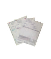 Formulaires de factures fiscales Formulaires de commande 9.5x11 pouces, 3 parties, blanc Formulaires continus autocopiants pour imprimante matricielle triplicata