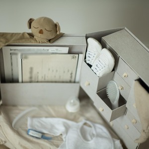 Boîte personnalisée en tissu pour bébé poupée fille jouet carte mémoire photos <span class=keywords><strong>calendrier</strong></span> de <span class=keywords><strong>l</strong></span>'<span class=keywords><strong>avent</strong></span> à rabat 24 boîtes emballage de boîte en lin de bijoux souvenir de bébé - Product Image 6