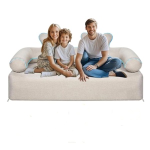 โซฟาเป่าลม PVC ขนาด 175*82*86 ซม. สำหรับสองคน สีกากี เหมาะสำหรับตั้งแคมป์ เดินป่า ท่องเที่ยว ชายหาด พักผ่อนที่บ้าน - Product Image 1