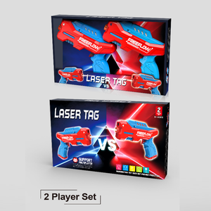 Jeu de tir de combat pour 2 joueurs, ensemble de pistolets électriques, gilets, pistolet laser infrarouge et gilet, multijoueur - Product Image 3