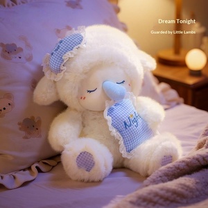 Peluche Pecorella Simulata Carina, Giocattolo Imbottito in Cotone PP, 31-50cm, Cuscino per Dormire per Bambine, Regalo di Compleanno, Vendita all'Ingrosso - Product Image 3