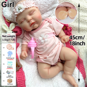 Muñecas Reborn de Silicona de 20 Pulgadas, Anatómicamente Correctas, Tipo Chubby Girl, Calidad de Exportación, Realistas, para Fotografía y Terapia - Product Image 3