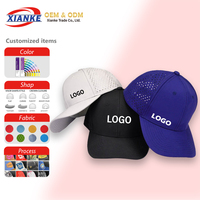 Casquettes de baseball unisexes 2026 XNKY OEM pour sports équestres, imprimées Dobby, 6 panneaux, brodées, haute qualité, respirantes, imperméables, à fermeture snapback